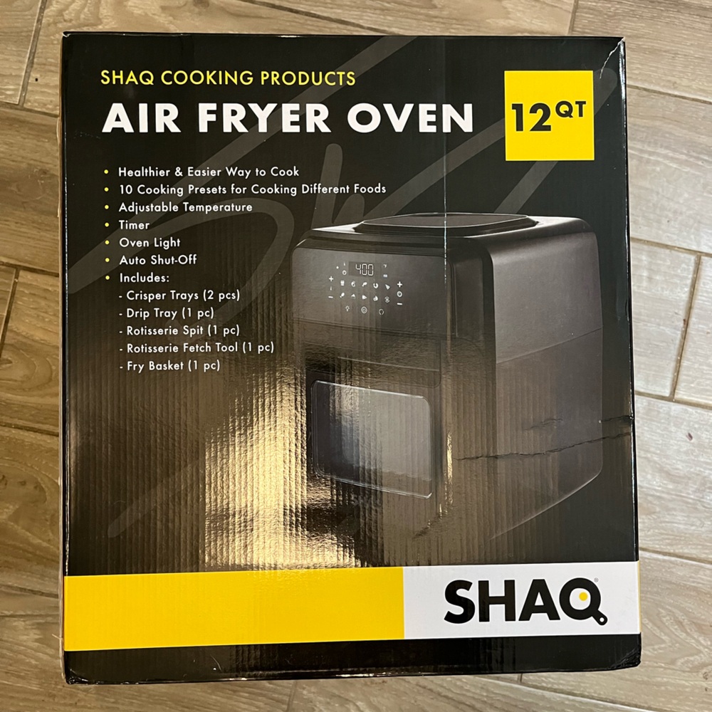 SHAQ 1700W 12QT 7-in-1 Air Fryer Oven